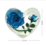 Real Flower Heart Blue Rose Real Nature Gifts