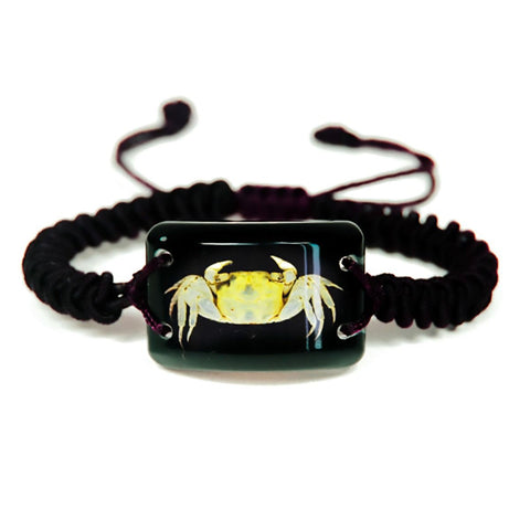 Real Crab Bracelet with Black Resin Real Nature Gift