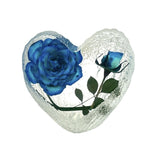 Real Flower Heart Blue Rose Real Nature Gifts