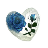 Real Flower Heart Blue Rose Real Nature Gifts